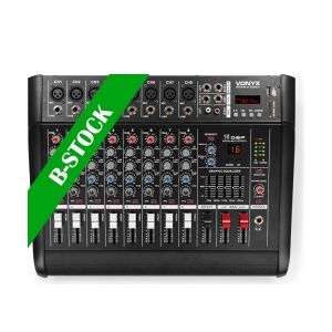 AM8A 8-Channel Mixer with Amplifier DSP/BT/SD/USB/MP3 