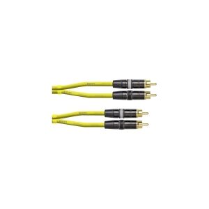 Cordial CEON DJ RCA 0.6 Y Audio Forbindelsesledning [1x Cinch-stik - 1x Cinch-stik] 0.60 m Gul