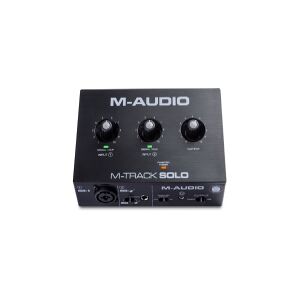 M-AUDIO M-Track Solo USB Lydinterface Crystal forforstærker 16 bit 48 kHz Sort