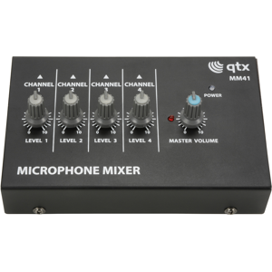 Qtx Mm41 - Mini Line Level Mixer - 4 Kanaler