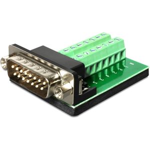 DeLOCK Terminal Block Adapter - Seriel 15 Pin Han Til Terminal Block