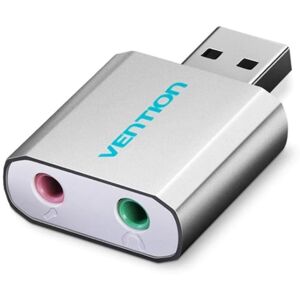 Usb Lydkort - Virtuel Audio Sound Card - Sølv