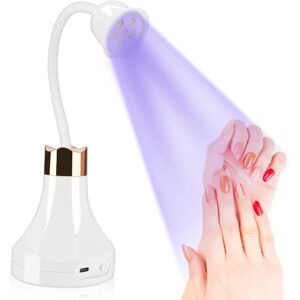 AUGRO LED neglelampe, Rose Mini negletørrer Bærbar 18W UV neglelampe