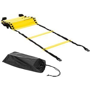 Ultrasport Koordinationsleiter,Trainingsleiter mit robusten Sprossen, Fußball,Handball, Geschwindigkeit, Koordination, inkl. Tasche, 6M-Länge , robuste Sprossen, Speed Ladder,verstellbare Sprossen