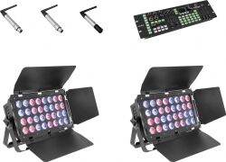 EuroLite Set 2x Stage Panel 32 + Color Chief + QuickDMX transmitter + 2x receive