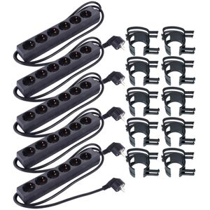 Stairville Snap black 10 pcs Bundle 6-way Negro