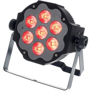 Varytec LED Pad7 7x10W 6in1 RGBAWUV BL Negro