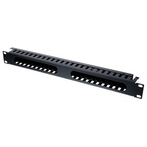 the t.racks Rack Organizer 1U Lacado al polvo en negro