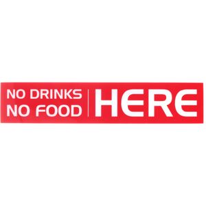 Stageworx Tourlabel No Drinks or Food 1 Rojo