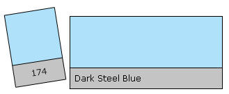 Lee Colour Filter 174 D. St. Blue Dark Steel Blue