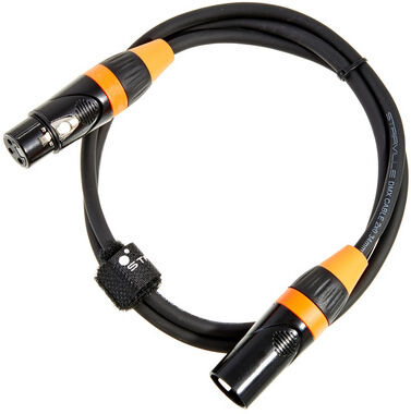 Stairville PDC3CC DMX Cable 1,0 m 3 pin Naranja