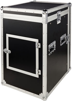 Flyht Pro L-Rack 14U/10U Profi SF Revestimiento en negro