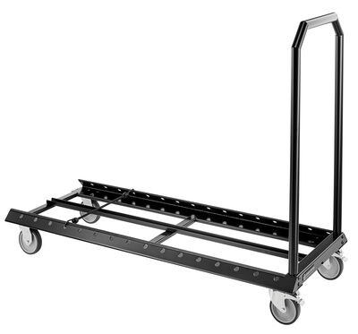 K&M ; 11934 Wagon for music stands Negro
