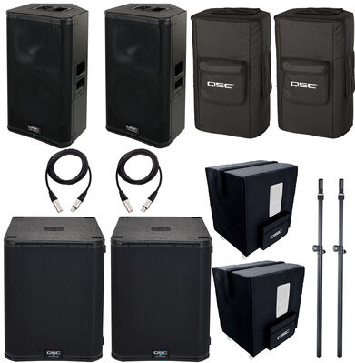 QSC KW122/KS118 Power Bundle Negro