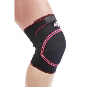 TSM Sportbandage Kniebandage mit Polster Pro lang, L, 3553, Schwarz