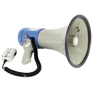 Mégaphone avec bandoulière, 25 w, 500 m, sirène, fonction vocale, sifflet, micro déporté - Velleman - Publicité