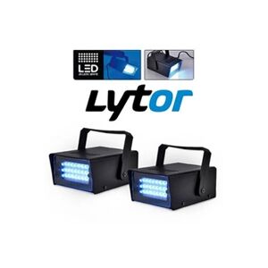 Lytor stroboscopes mini 26 leds blanches pack de 2 - Publicité