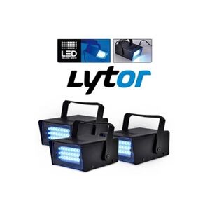 Lytor stroboscopes mini 26 leds blanches pack de 3 - Publicité