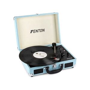 Fenton RP115 - Platine vinyle vintage Bluetooth pour disques 33, 45 et 78 tours - Bleu, avec haut-parleurs intégrés - Publicité