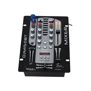 Lotronic Ibiza Sound DJM150USB-BT - Mixeur analogique - 5 canaux - rack-montable - Publicité