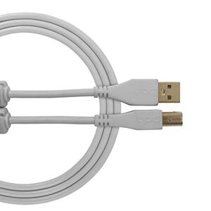 UDG Câble USB 2.0 (A-B) droit Blanc 1 m – Câble audio  Ultimate Audio optimisé pour DJ et producteurs pour maximiser leurs performances - Publicité