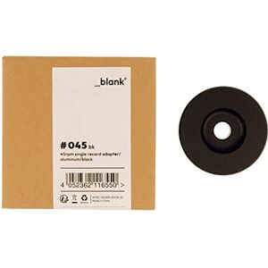 _blank #045bk   Adaptateur Simple 45 RPM   Puck pour disques 7'   Aluminium   Diamètre 3,5 cm   Noir - Publicité