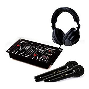 Ibiza Kit Table de Mixage DJ21 USB Bluetooth + Casque SONO DJ + 2 Micros - Publicité