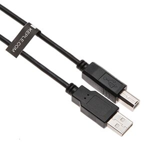Keple USB B Data cordon d'alimentation Compatible avec les contrôleurs Midi DJ claviers, les samplers, les synchroniseurs Numark, Pioneer, Native Instruments, Traktor, Denon, Akai pour MacBook Dell HP 5m - Publicité