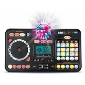 VTech Kidi DJ Mix, Platine DJ Enfant 12 en 1, Table de Mixage Bluetooth avec Pads Lumineux, Boule Disco, Prise Jack pour Casque, Apprentissages et Jeux, Cadeau Enfant Dès 6 Ans Contenu en Français - Publicité