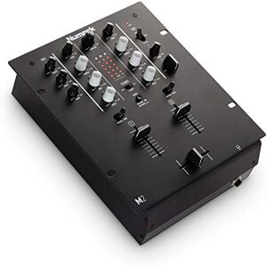 Numark M2 – Table de mixage DJ 2 voies pour platine DJ avec EQ 3 bandes, entrée pour microphone et Commandes de Crossfader, Reverse et de Slope - Publicité