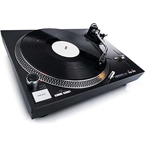 Reloop AMS-RP-4000 MK2 platine DJ à quartz avec entraînement direct à couple élevé, plateau inclus, système de captation OM Black, coquille de tête, tapis de glissement et contrepoids, noir - Publicité