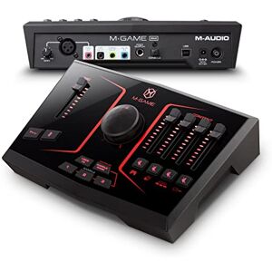 M-GAME SOLO Interface audio USB et mixeur pour stream et gaming avec entrées micro XLR, casque et optique, effets voix et logiciel dédié Solo Noir - Publicité