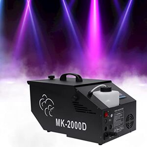 WSIKGHU Machine à fumée Low Lying Smoke Machine DMX Fog Machine Stage Fogger 1200 W avec couvercle de fumée à distance sans fil 80-100 ㎡, 5000 CFM - Publicité