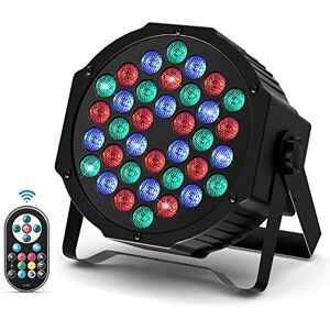 DELIBANG 36 Par Led Projecteur Lumière disco RGB DMX512 avec télécommande Auto/Son/Maître-d'esclave Éclairage de scène pour DJ Fête Bar bande mariage Halloween Noël - Publicité