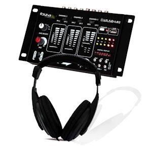 Casque DJ Sono + table de mixage DJ21-USB-MKII IBIZA Sound - Publicité
