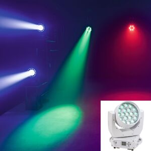 EuroLite LED TMH-X4 lyre wash zoom (blanc) - Publicité