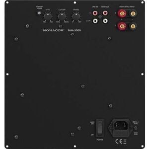 Monacor international Module actif subwoofer digital 500 W sous 4 Ohms Monacor SAM-500D Couleur - Publicité