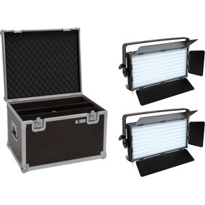 EUROLITE Set 2x LED PLL-480 QCL Panel + Case - Kits - Publicité