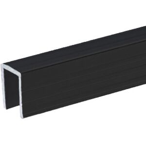 Adam Hall Hardware 6240 BLK - Profile aluminium de Recouvrement pour Parois Separatrices pour - Profiles en aluminium