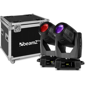 beamZ Pro Tiger 17R Beam/Spot 350W Moving Head 2pcs in Flightcase - Kits - Publicité