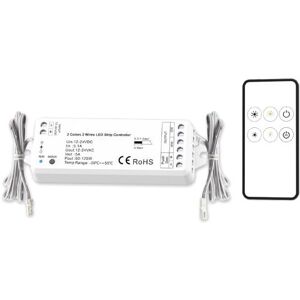 ISOLED LED blanche dynamique Push/Funk PWM dimmer MiniAMP avec telecommande 12-24V DC, 5A - Accessoires divers