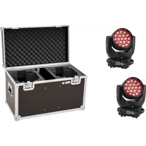 EUROLITE Set 2x LED TMH-X4 Moving-Head Wash Zoom + Case - Kits - Publicité