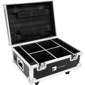 ROADINGER Flightcase 4x AKKU UP-4 QuickDMX avec fonction de chargement - Malles