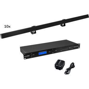 EUROLITE Set 10x LED PR-100/32 Pixel DMX Rail bk + Logiciel DMX - Kits