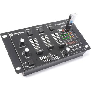 Skytec STM-3020B Console de mixage 6 canaux USB/MP3 - Noir - Tables de mixage DJ