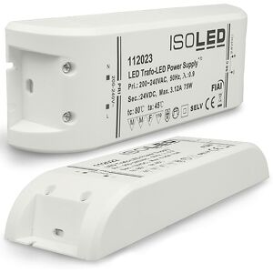 ISOLED Transformateur LED 24V/DC, 0-75W, SELV - Ballasts