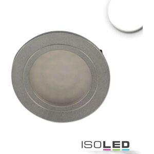 ISOLED Meubles LED encastres projecteur MiniAMP argent, 2W, 24V DC blanc neutre 4000K, gradable - Luminaires encastres