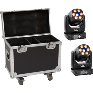 EUROLITE Set 2x LED TMH-H90 + Mallette a roulettes - Kits