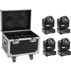 EUROLITE Set 4x LED TMH-S60 Moving-Head-Spot + Case - Moving Head Spots und Beams - Publicité