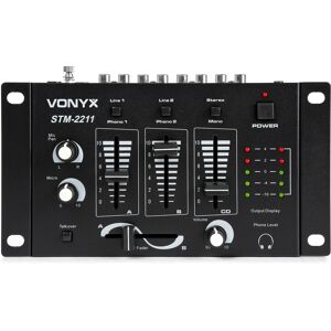 Vonyx STM-2211B Melangeur 4 canaux noir - Tables de mixage DJ